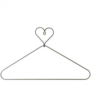 Hanger 6in Heart Top Open Center