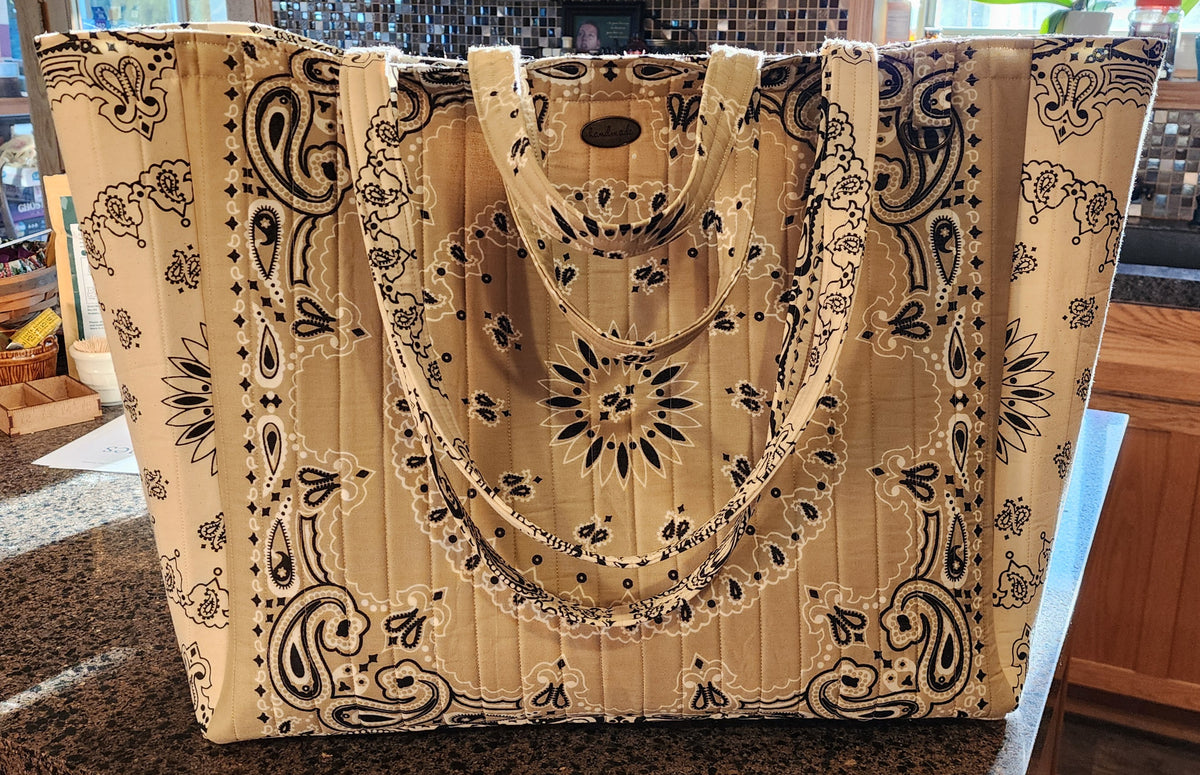 Bandana Tote Bag / Beginning Bag Making Class - Virtual