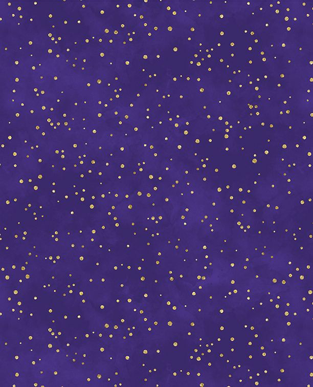 Sprinkles Dark Purple Fabric By Lakeside Art Studio