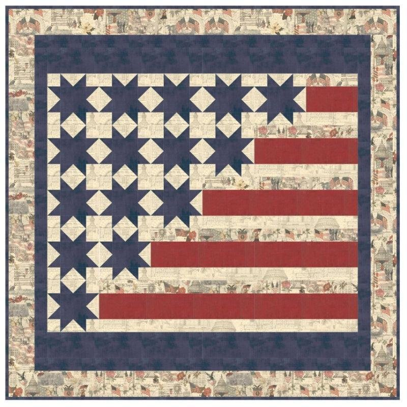 3 Sisters Patriotic Two Hundred Fifty Quilt Kit