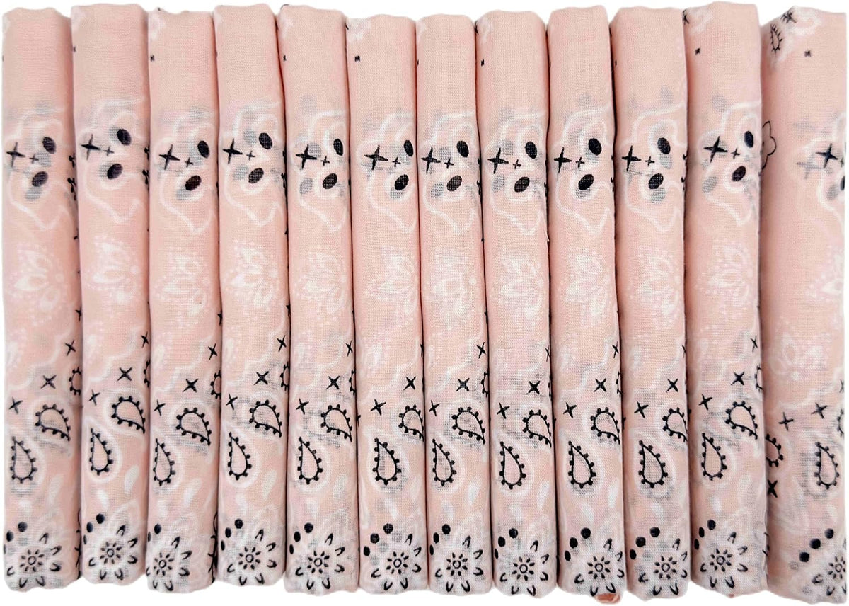 Crystal Rose Paisley Cotton Bandana 22" From HankieWorld