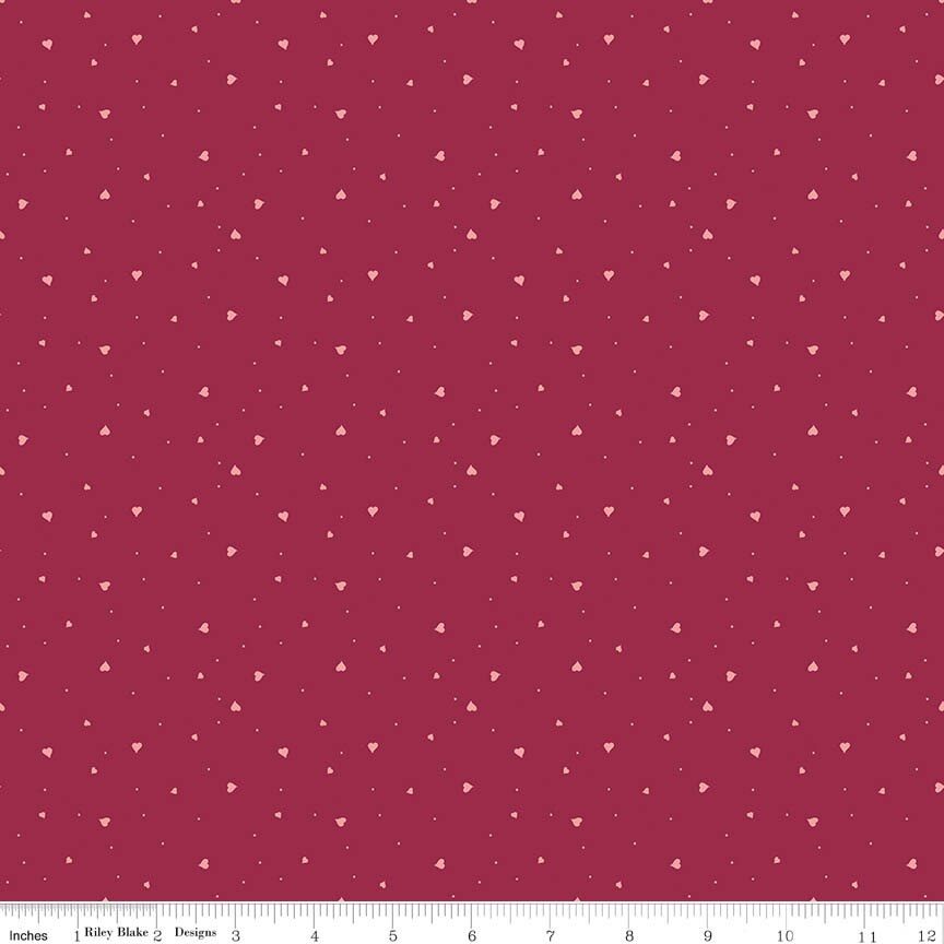 Apple Pie Filling Heart Blender Berry Fabric From Riley Blake Designs