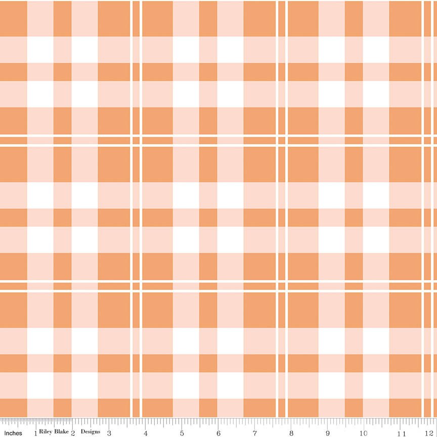 Apple Pie Filling Plaid Marmalade Fabric From Riley Blake Designs
