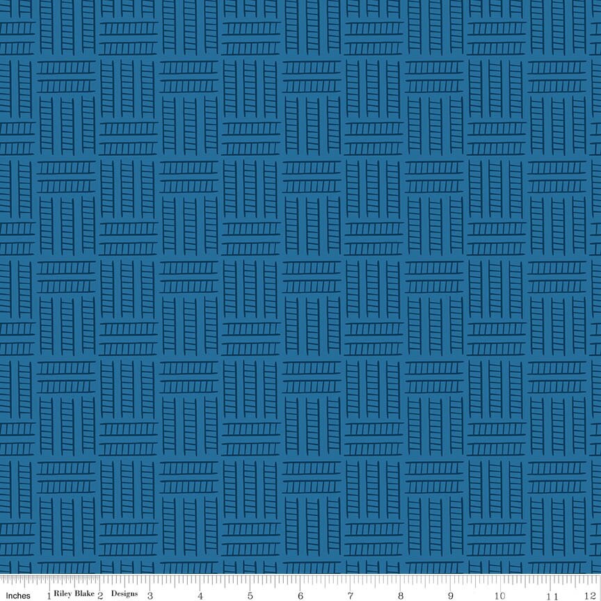 To the Rescue Rescue Ladders Denim Fabric From Riley Blake Designs