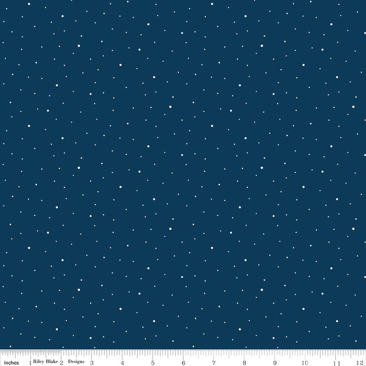 Dapple Dot Oxford Blue Fabric From Riley Blake Designs