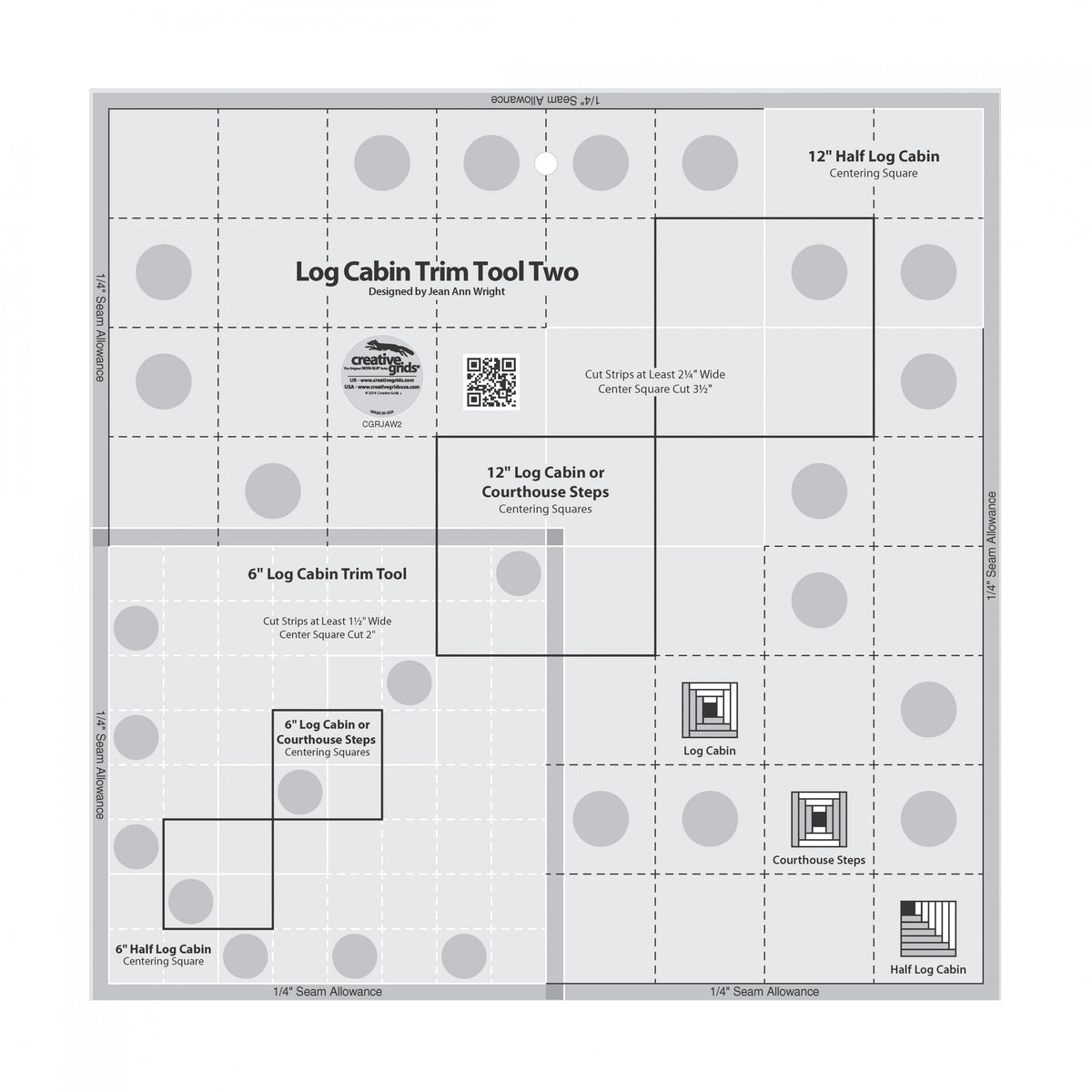 Creative Grids Log Cabin Trim Tool 1