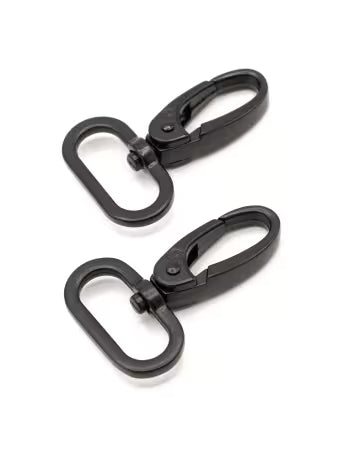 By Annie Swivel Hook 1in Black Metal Set of Two