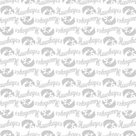 Iowa White on White Mini Packed Fabric IA1393