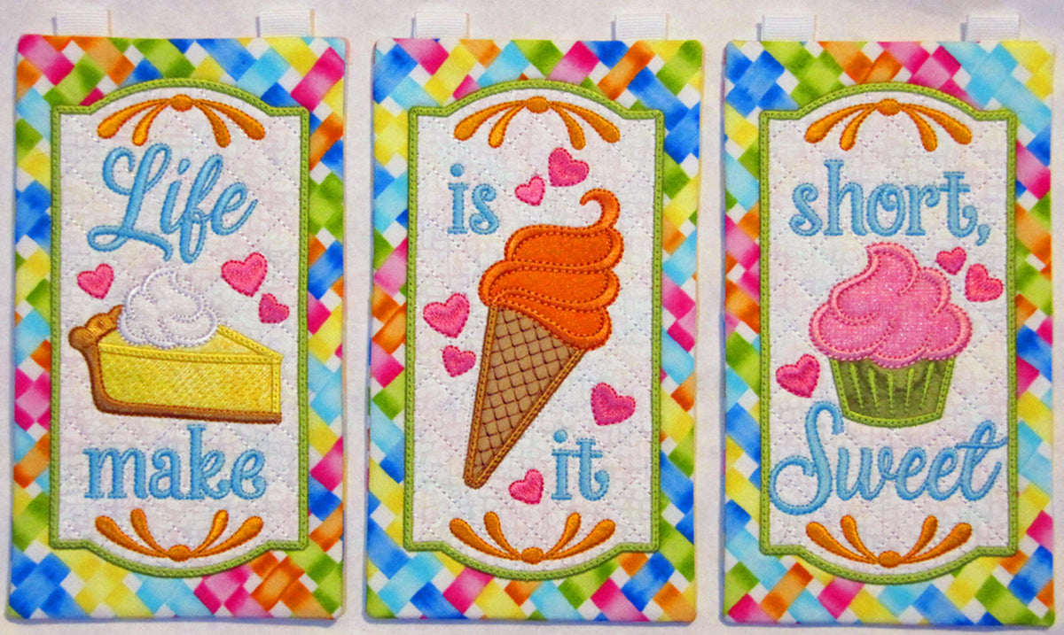 Life is Short, Make it Sweet Table Top Display Pattern