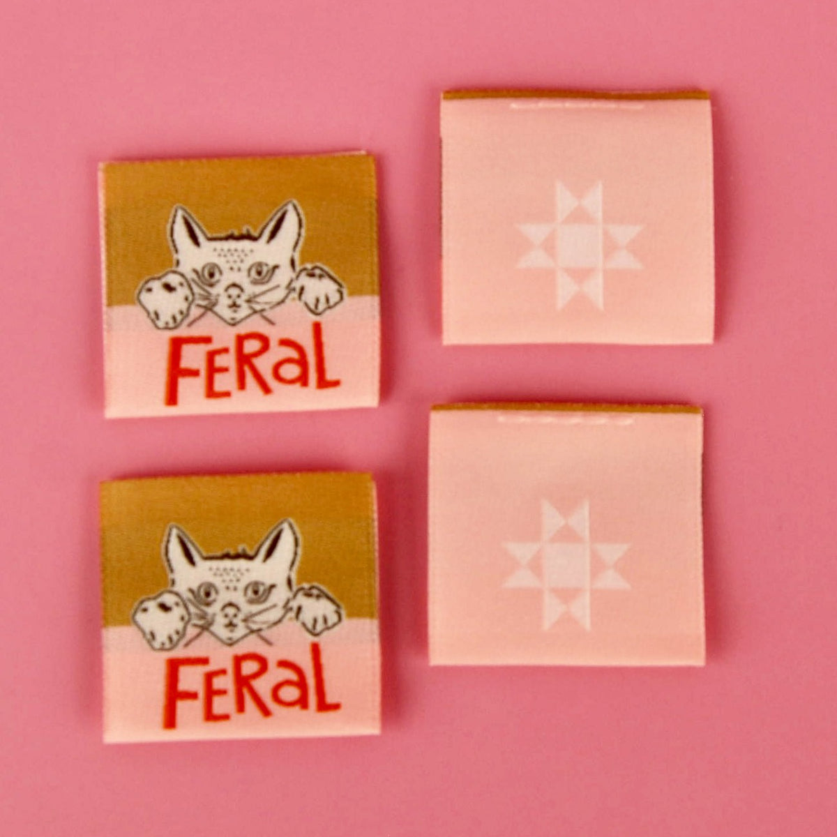 Sew In Labels "Feral" Cat by Kati Cupcake