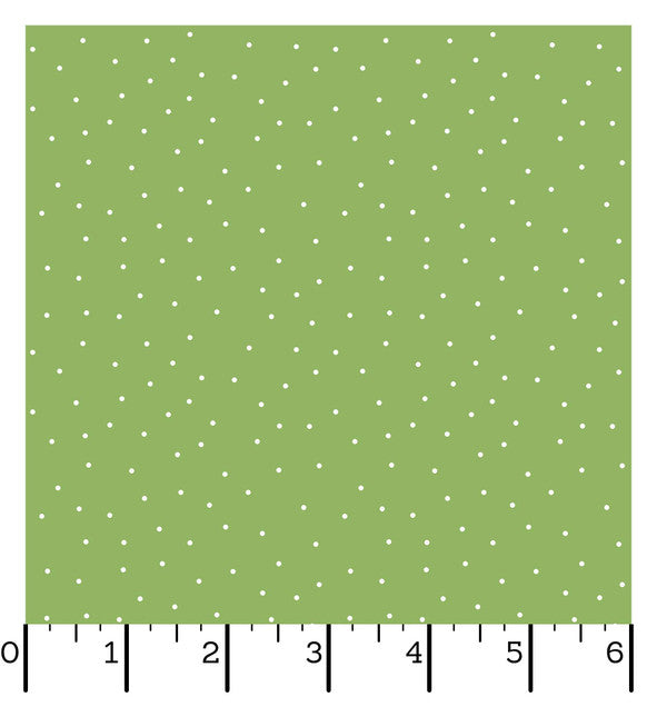 Kimberbell Basics Green/White Tiny Dots by Maywood Studio