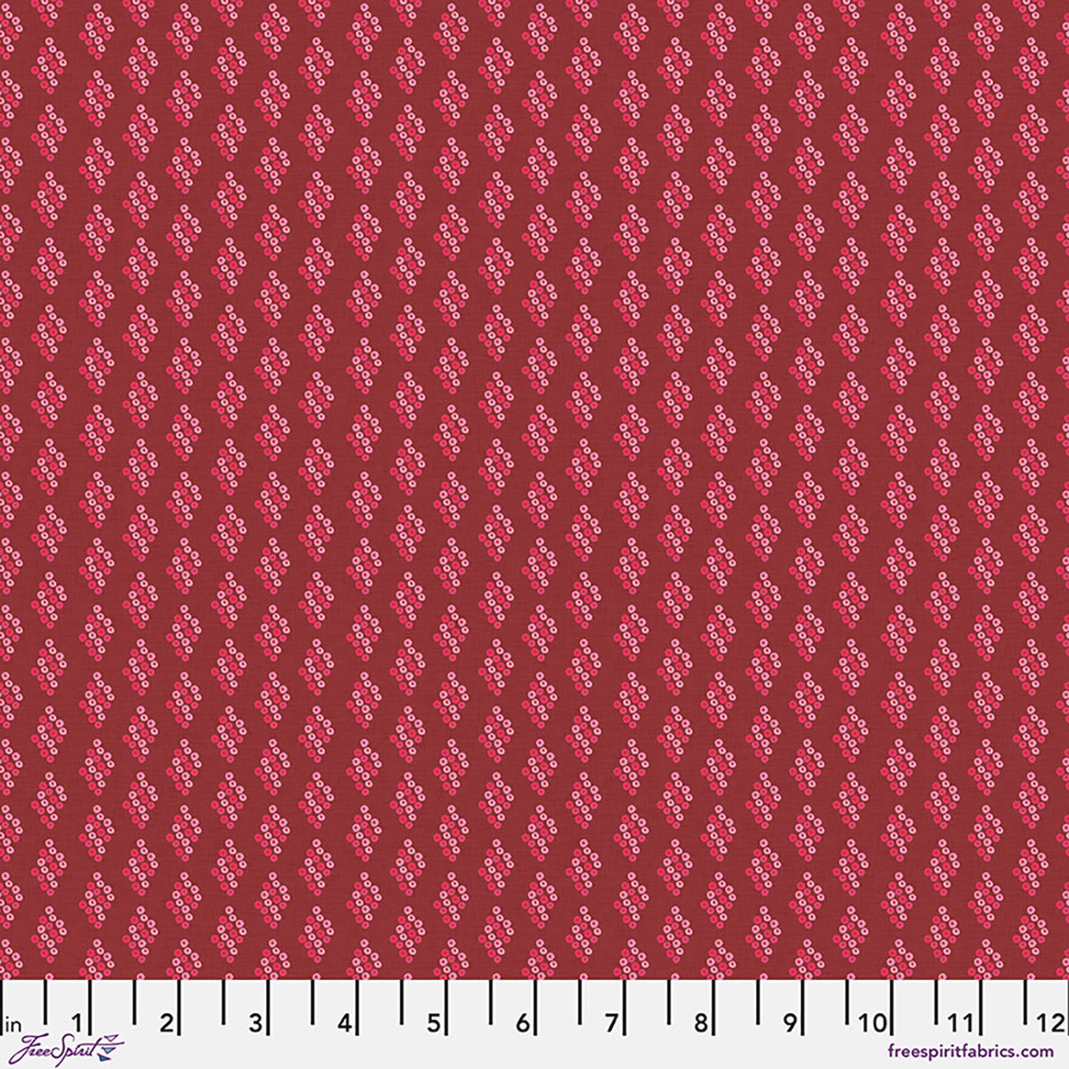 Forest Song Little Flowers Berry Fabric From Mia Charro
