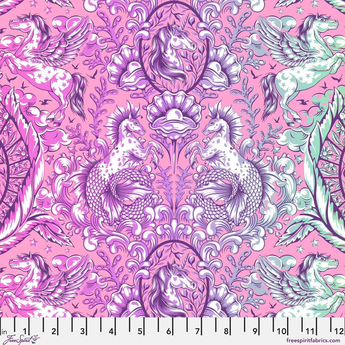 Legendary Pony Tales Wild Orchid Fabric From Tula Pink