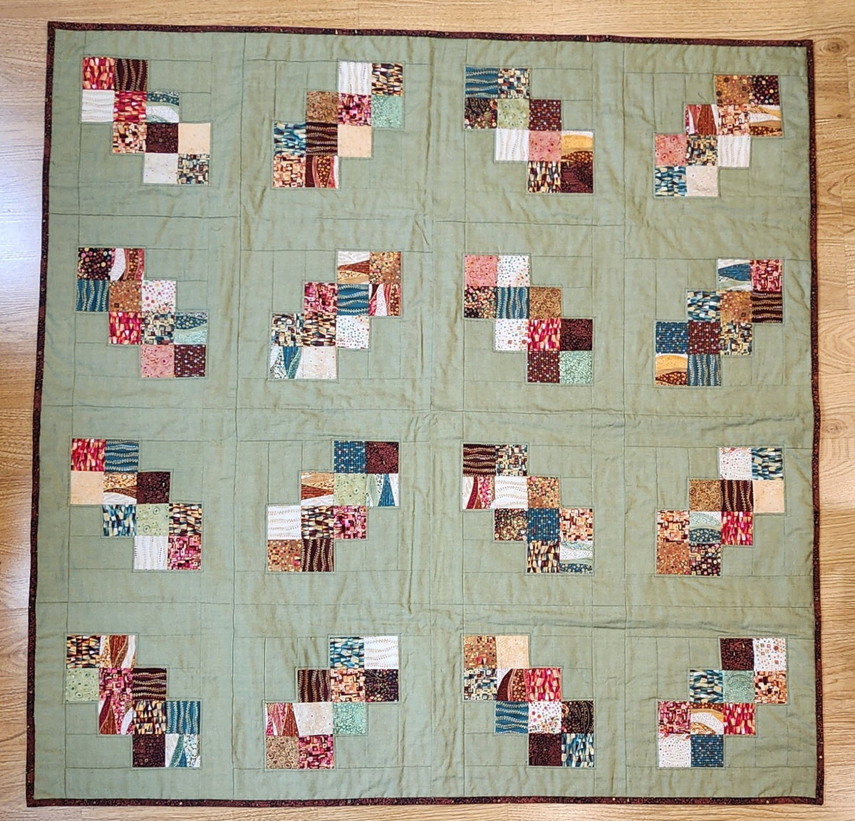 Tossed Golden Quilt Kit