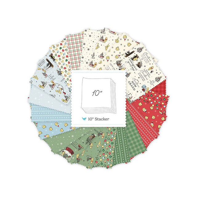 Winnie-the-Pooh Christmas 10" Stacker (42pc) From Riley Blake Designs