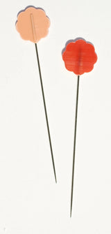 Clover Flower Head Pins Carded 20CT Size 32 - 2 Inch Pink