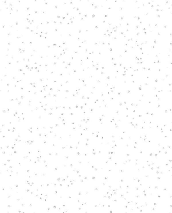 Sprinkles White on White Fabric By Lakeside Art Studio