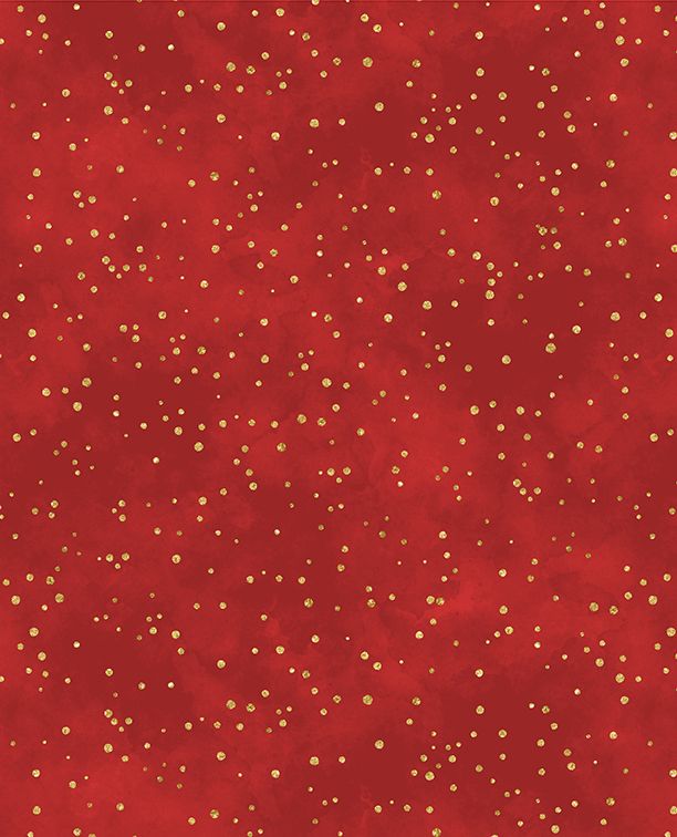 Sprinkles Red Fabric By Lakeside Art Studio