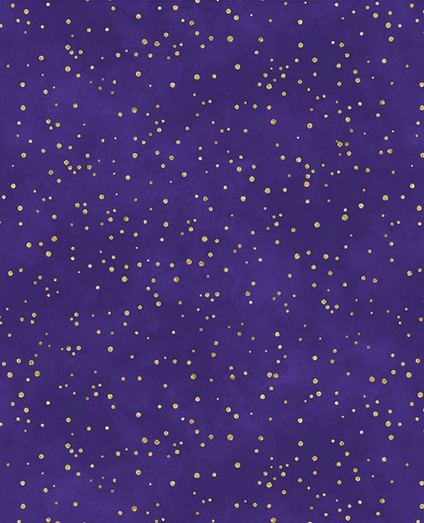 Sprinkles Dark Purple Fabric By Lakeside Art Studio