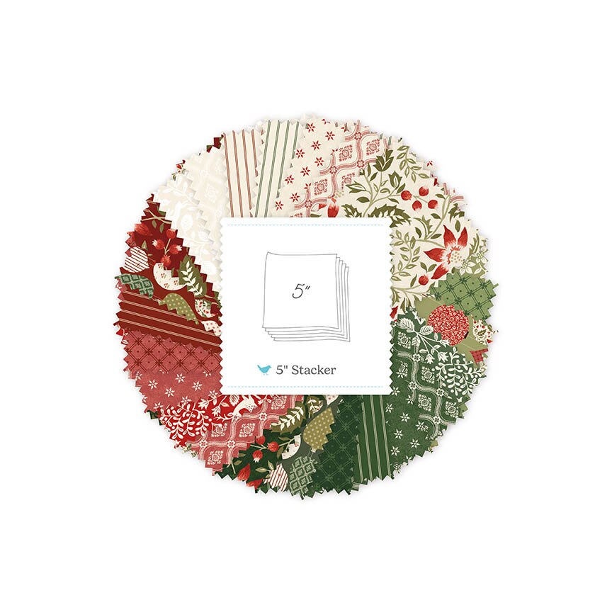 Laura Ashley Tales of Yuletide 5" Stacker (42pc) From Riley Blake Designs
