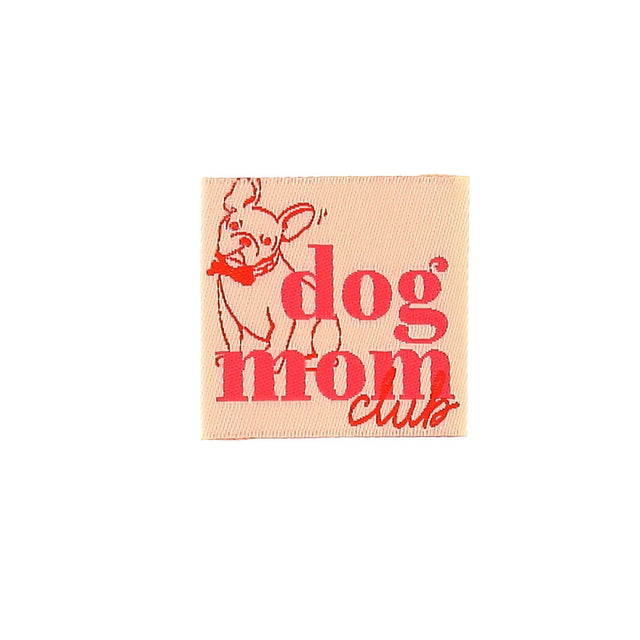 Dog Mom Sew In Labels 4pk