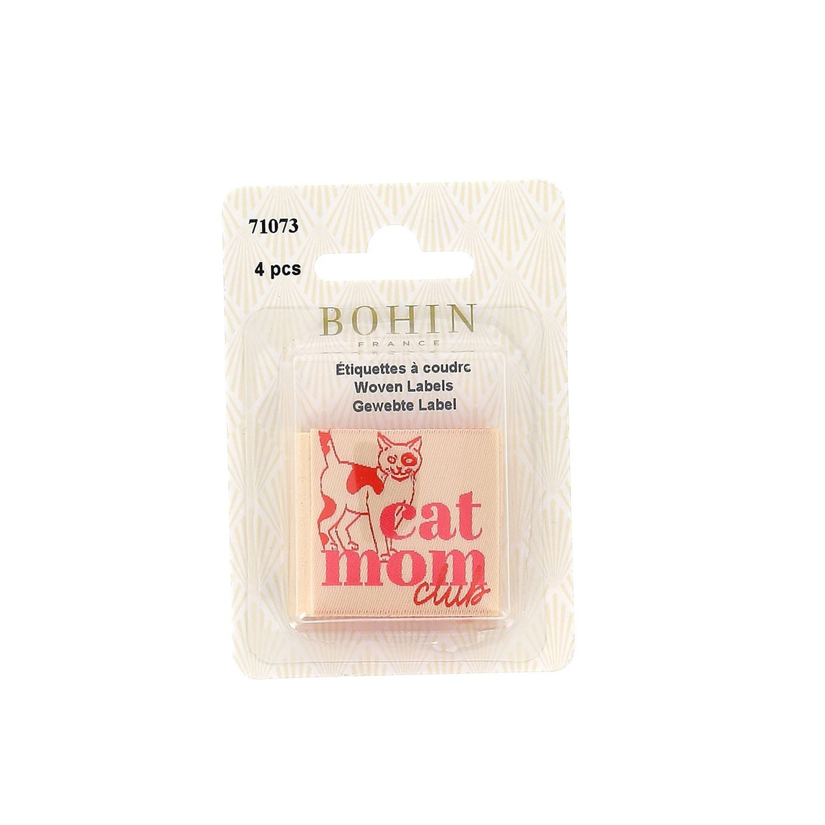 Sew In Labels Cat Mom Club 4pk
