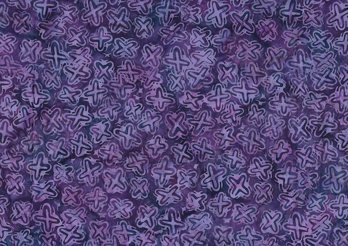 Banyan Batik Etchings Crosshatch Amethyst Fabric