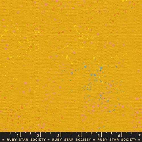 Speckled Canvas Goldenrod Fabric From Ruby Star Society