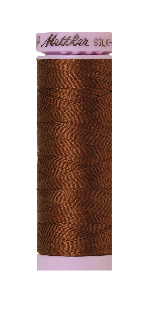 Mettler 0263 Silk-Finish 50wt Solid Cotton Thread 164yd/150M Redwood