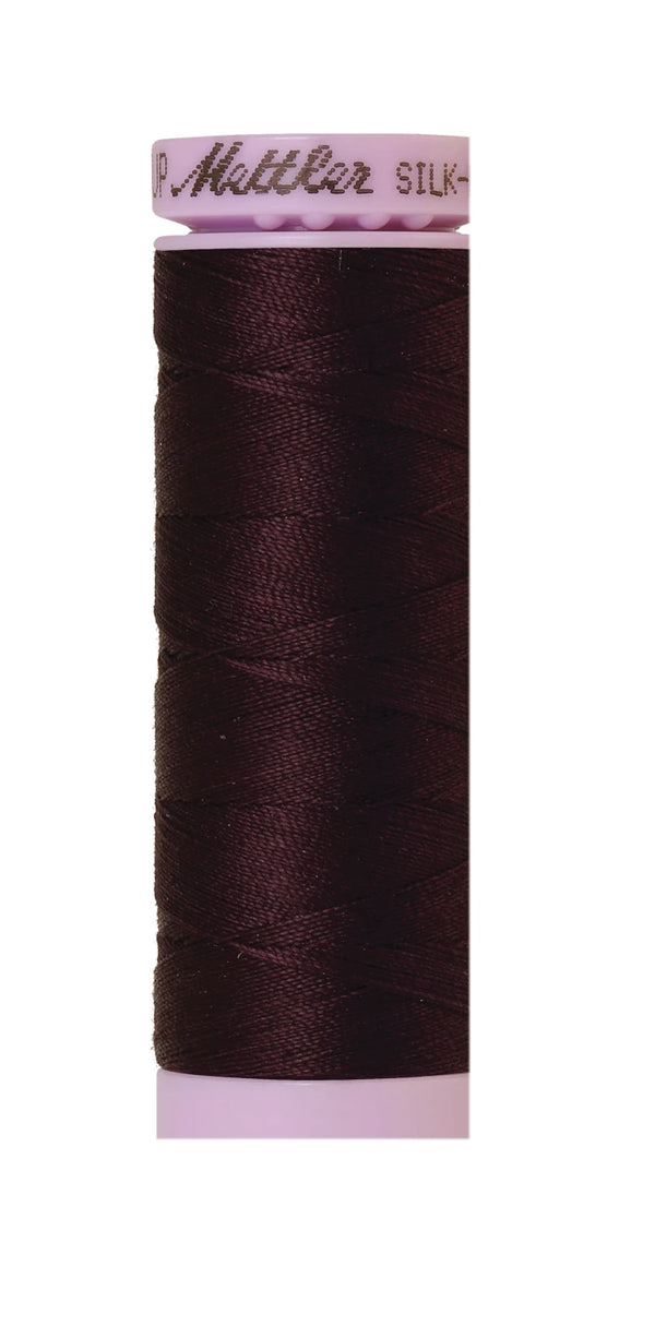 Mettler 0481 Silk-Finish 50wt Solid Cotton Thread 164yd/150M Plum Perfect