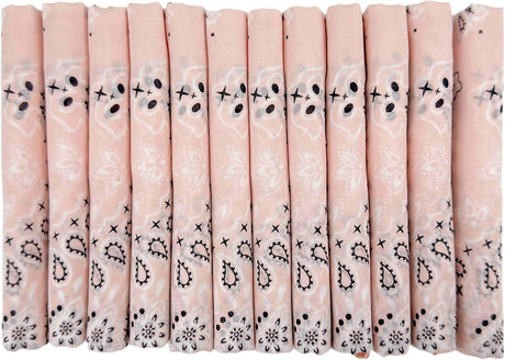 Crystal Rose Paisley Cotton Bandana 22" From HankieWorld