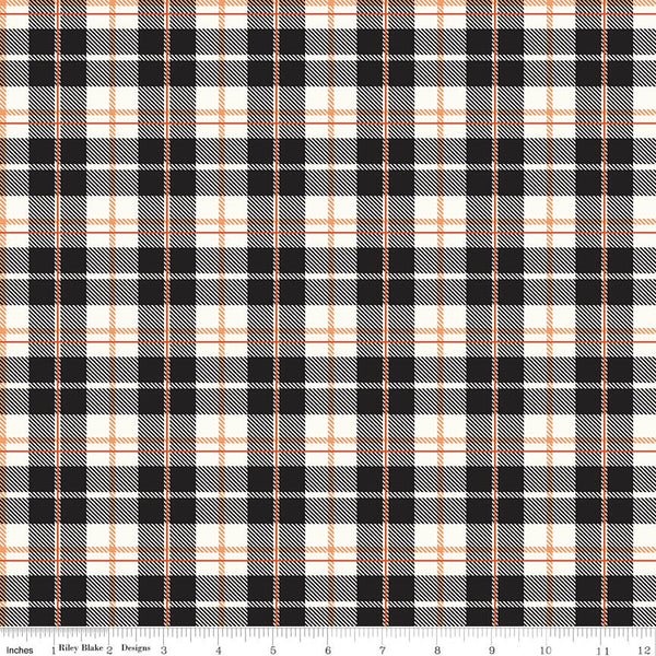 Vintage Boo Plaid Black