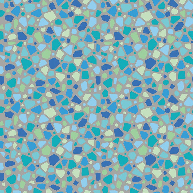 Beachcomber Sea Glass Aquamarine Fabric From Riley Blake Designs