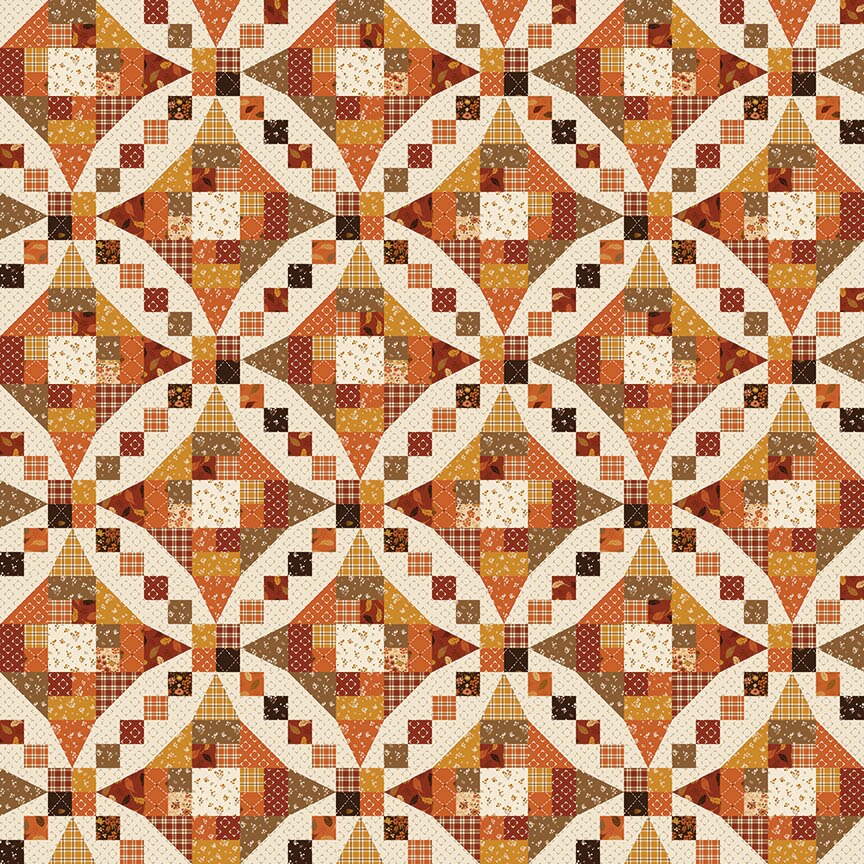Acorn & Amber Cheater Print Multi Fabric From Riley Blake Designs
