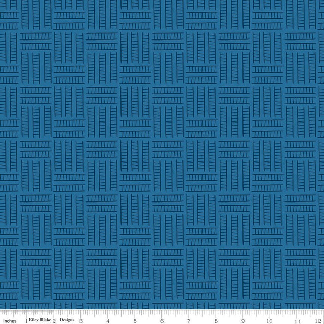 To the Rescue Rescue Ladders Denim Fabric From Riley Blake Designs