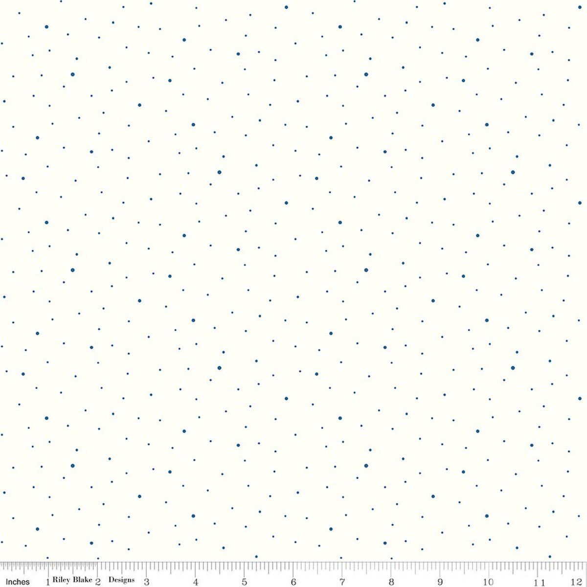 Dapple Dot on Off White Denim Fabric From Riley Blake Designs