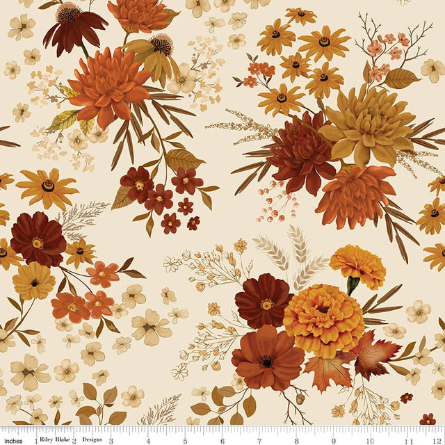 Acorn & Amber Main Cream Fabric From Riley Blake Designs