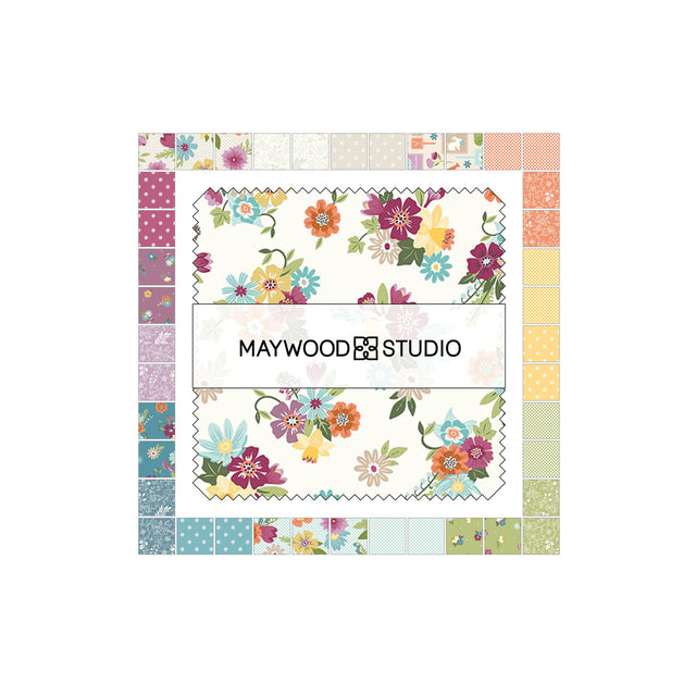 Kimberbell Cottontail Farm 5" Squares (42pc) From Maywood Studio
