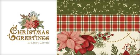 Christmas Greetings 10in Squares 42pcs