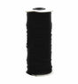 Elastic Black Flat 1/4in x 200yds