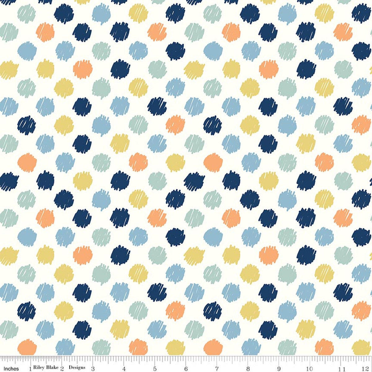 Love You to the Moon Flannel Dots Multi