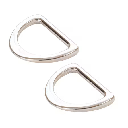 by Annie D Ring Flat 1in Nickel Set of Two