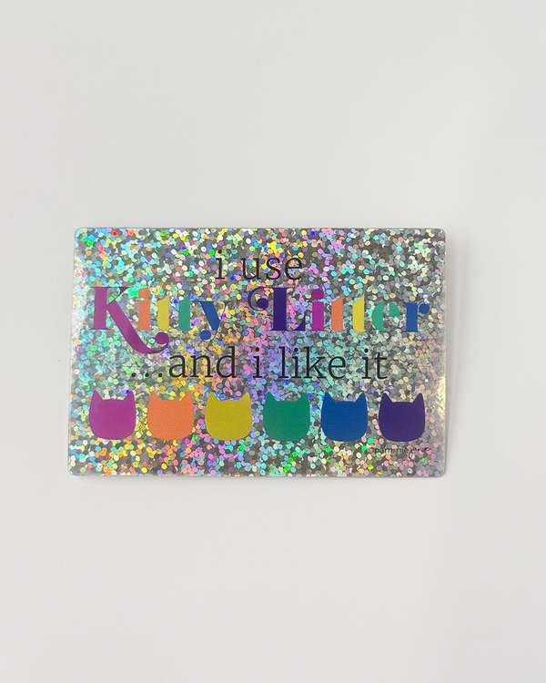 Kitty Litter Sticker