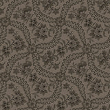 Nottingham Apple Core Flower Dark Tan Fabric From Maywood Studio