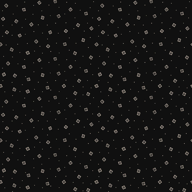 Nottingham Little Squares Black Fabric From Maywood Studio