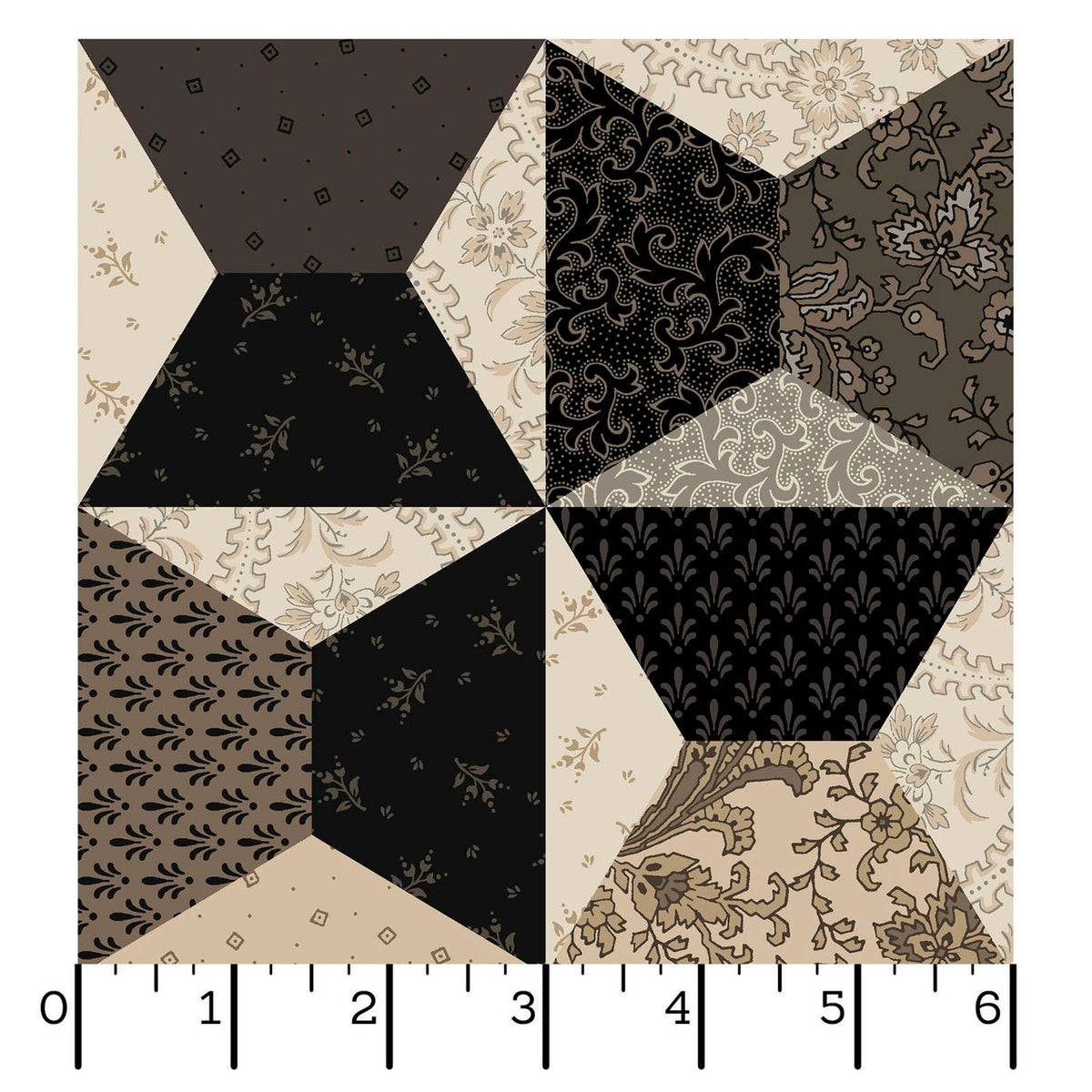 Nottingham Cheater Quilt Multi Fabric From Maywood Studio