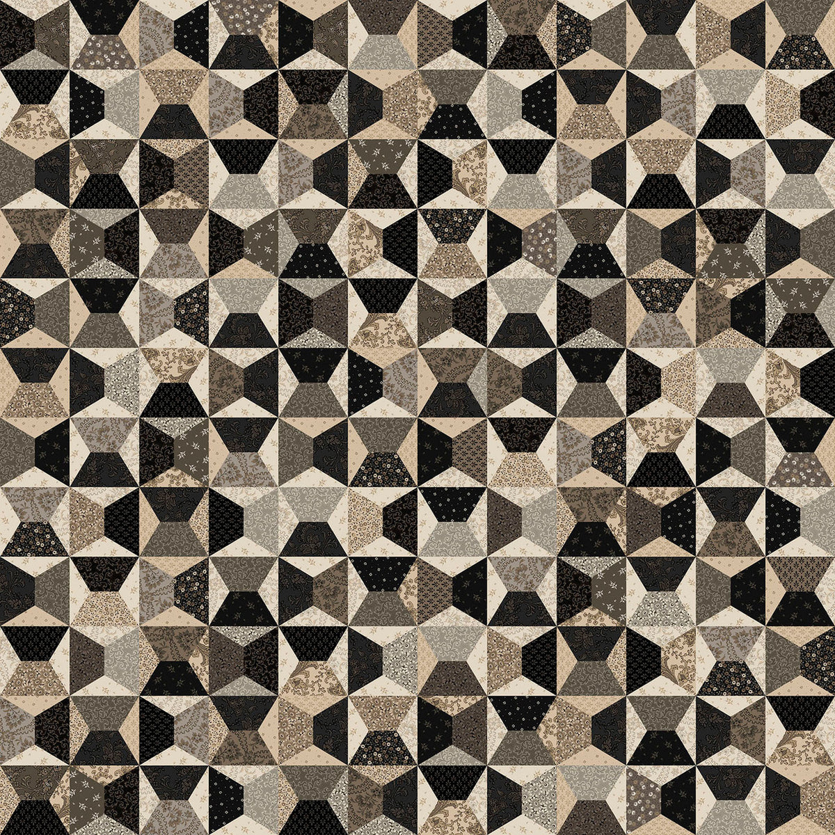 Nottingham Cheater Quilt Multi Fabric From Maywood Studio