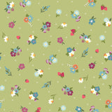 Kimberbell Cottontail Farm Garden Flower Toss Green Fabric From Maywood Studio
