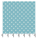 Kimberbell Cottontail Farm Daisy Dot Aqua Fabric From Maywood Studio