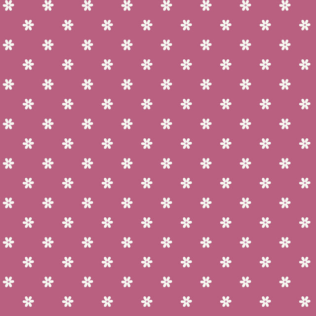 Kimberbell Cottontail Farm Daisy Dot Violet Fabric From Maywood Studio